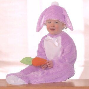 Rubie's Bunny Costume Lavender Purple White Halloween Baby Infant 6-12 months